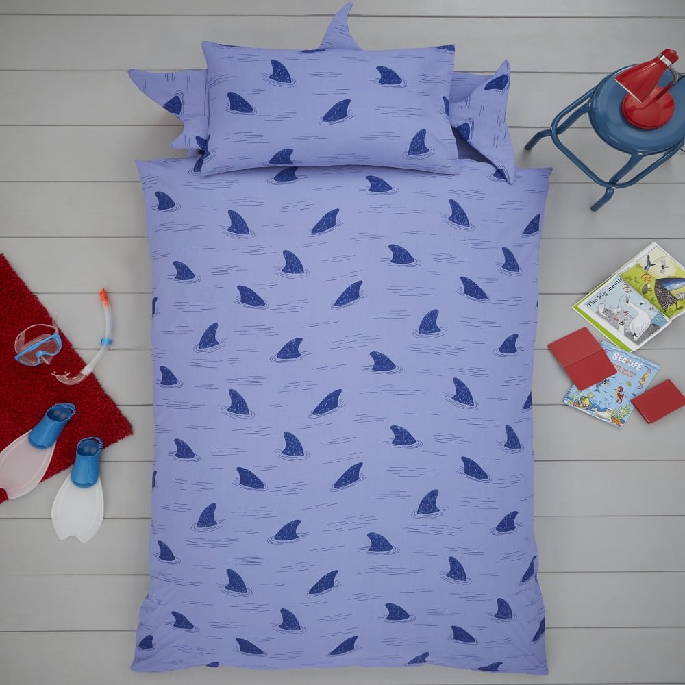 Shark Shaped Single Duvet Cover Bedding Set - GeekCore