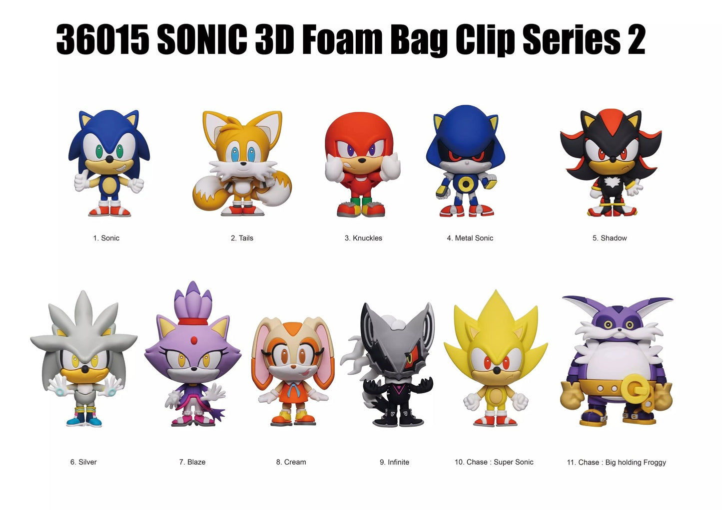 Sonic Series 2 Blind Bag Mystery Bag Clip - GeekCore