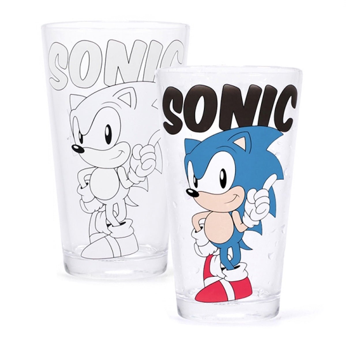 Sonic the Hedgehog Cold Changing Glass - GeekCore