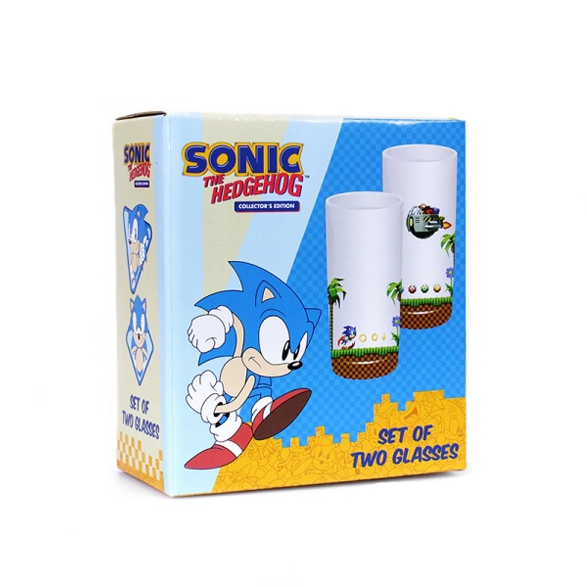 Sonic the Hedgehog Set of 2 Glasses (Sonic & Eggman) - GeekCore