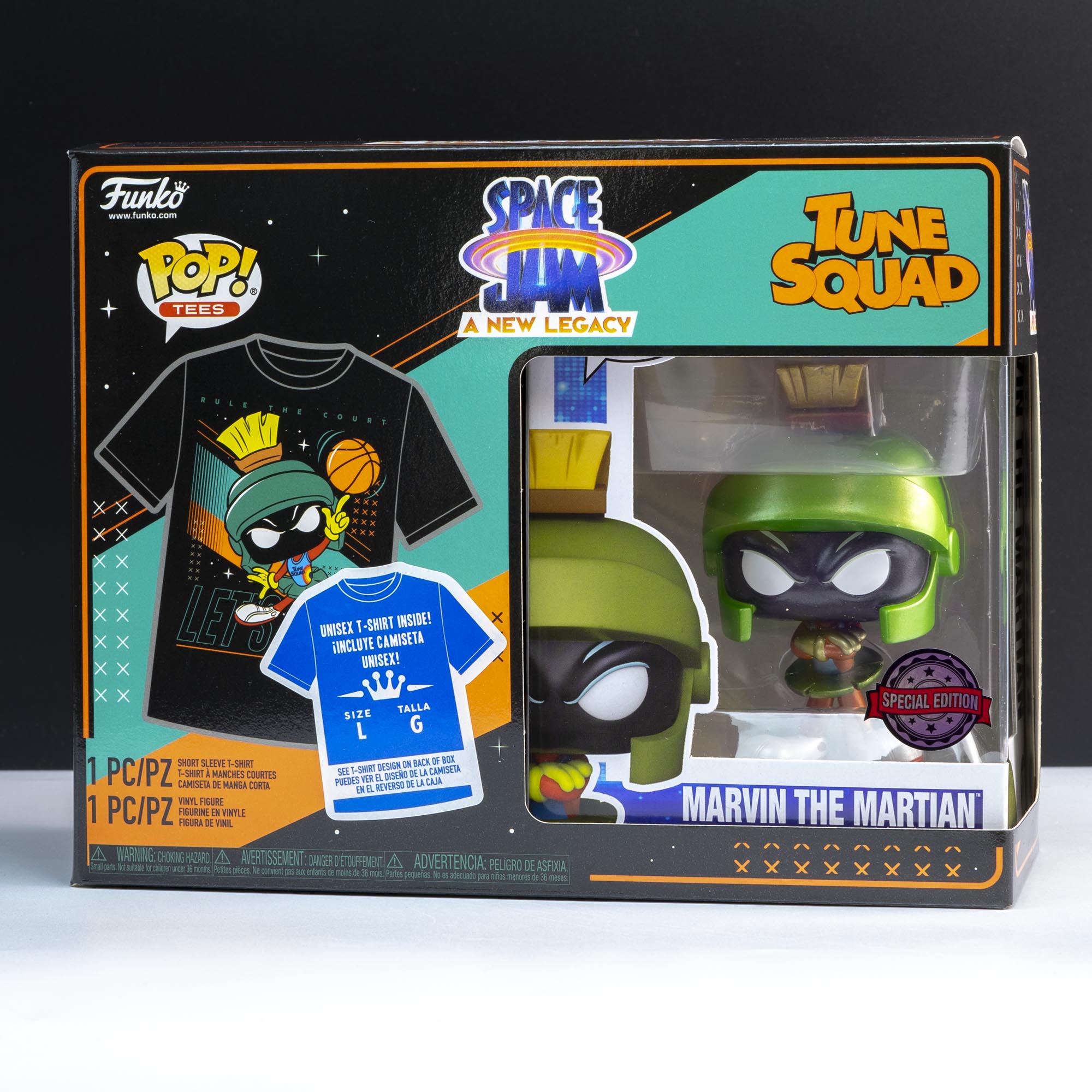 Space Jam 2 Marvin the Martian Pop! Vinyl and Tee Set - GeekCore