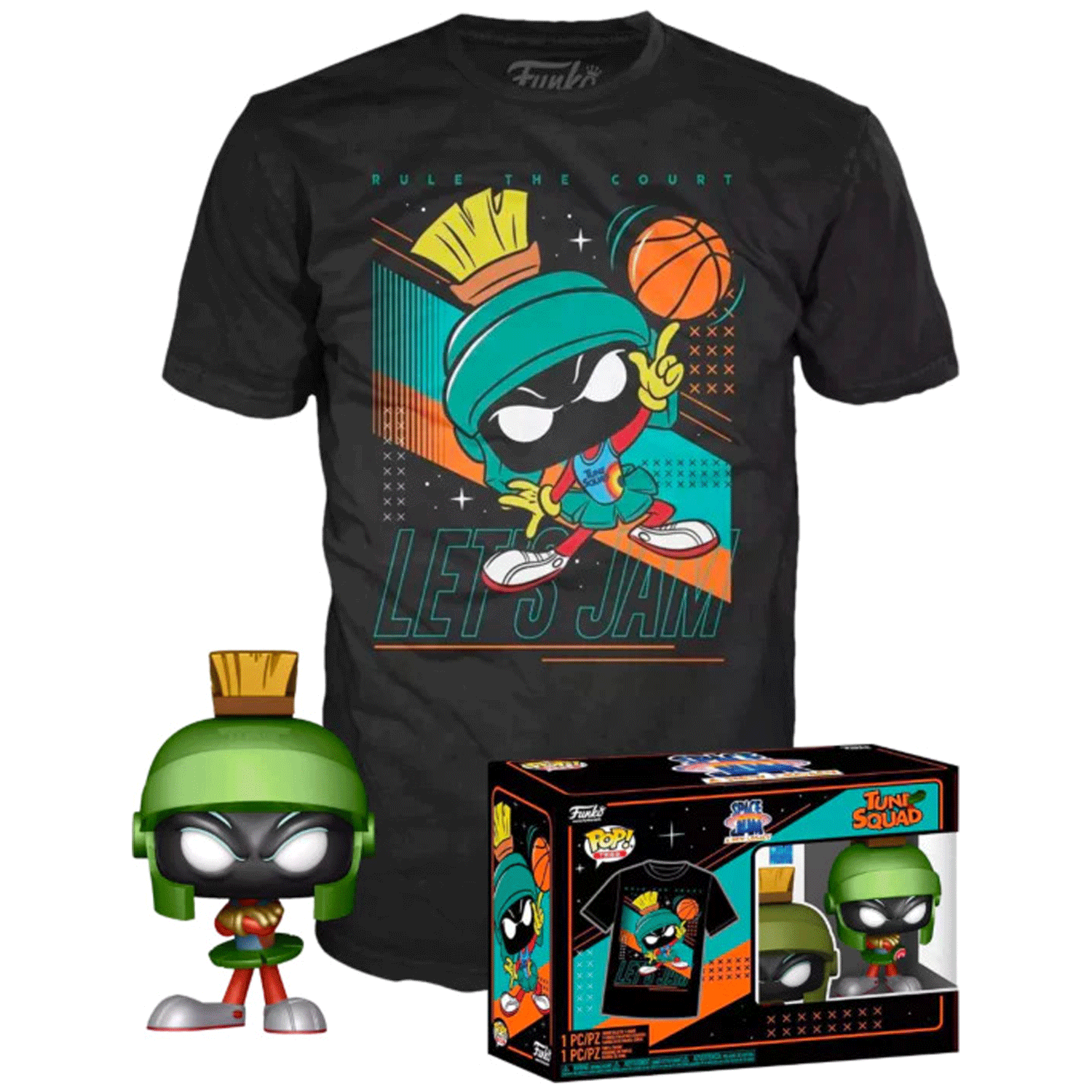 Space Jam 2 Marvin the Martian Pop! Vinyl and Tee Set - GeekCore