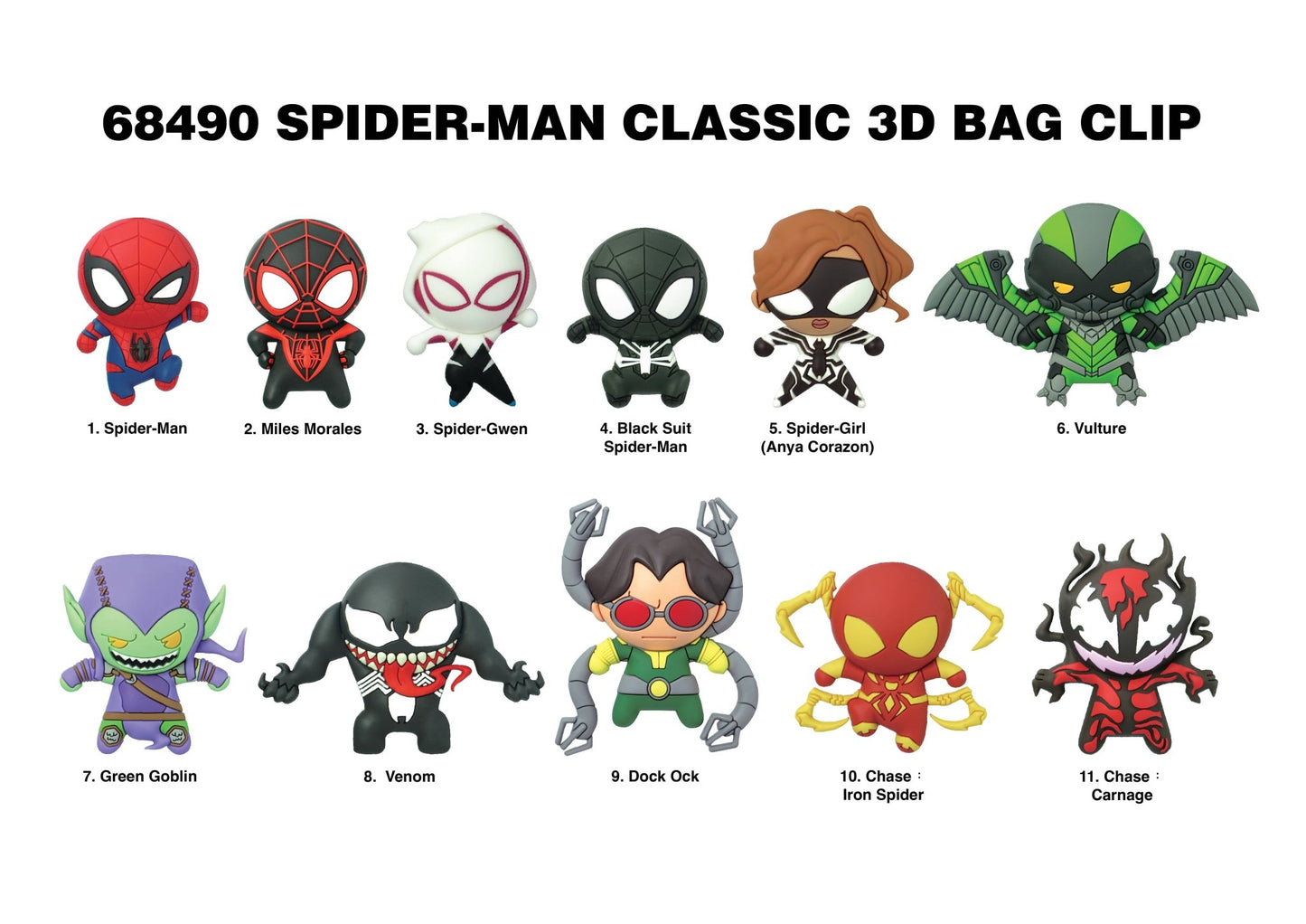 Spider Man Classic Series Blind Bag Mystery Bag Clip - GeekCore