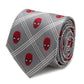 Spider - Man Grey Plaid Silk Tie - GeekCore