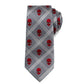 Spider - Man Grey Plaid Silk Tie - GeekCore