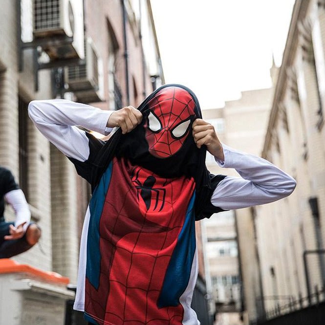 Spider - Man Reversible Long Sleeve T - Shirt - GeekCore