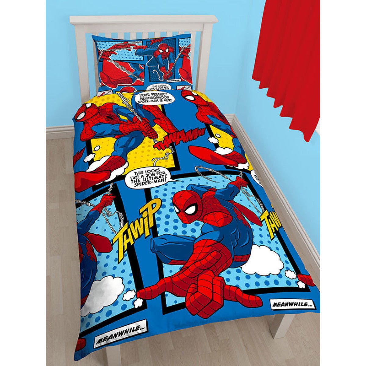 Spider - Man Webhead Reversible Single Duvet Cover Bedding Set - GeekCore