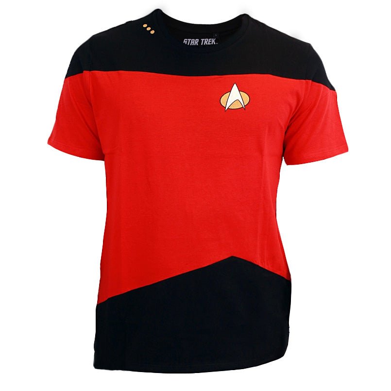 Star Trek TNG Uniform T - Shirt - GeekCore