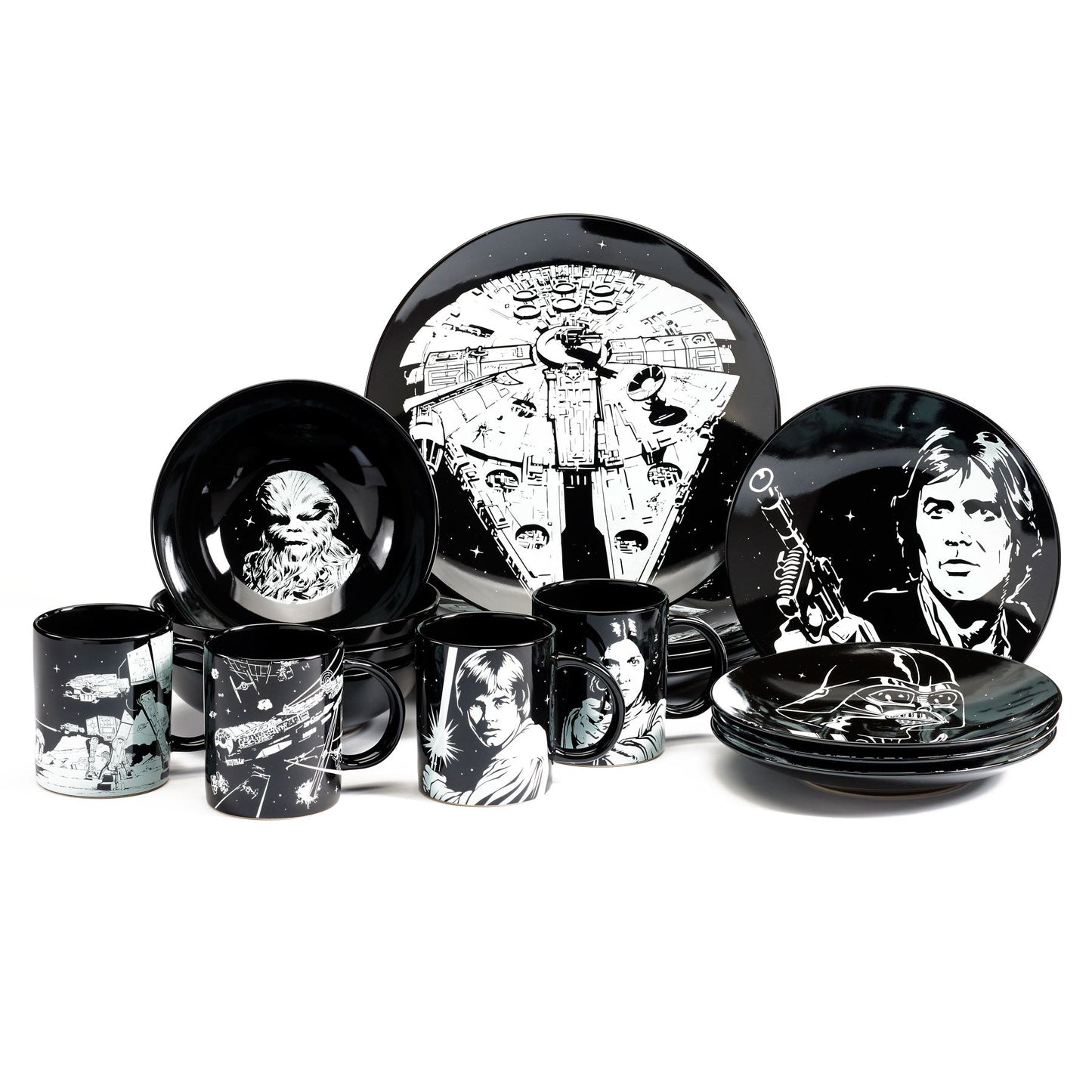 Star Wars 16 Piece Ceramic Dinner Set - GeekCore