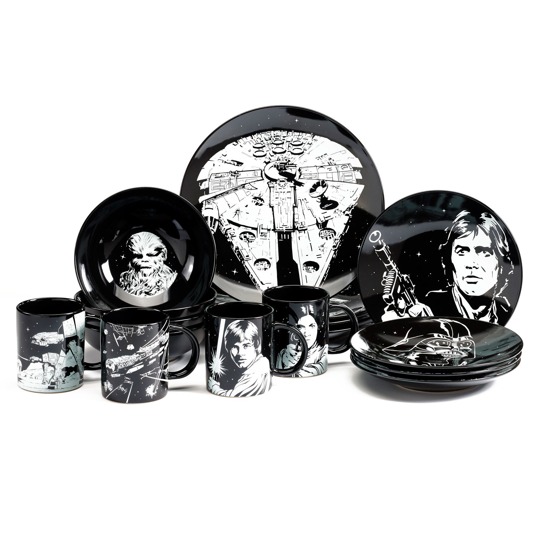 Star Wars 16 Piece Ceramic Dinner Set - GeekCore