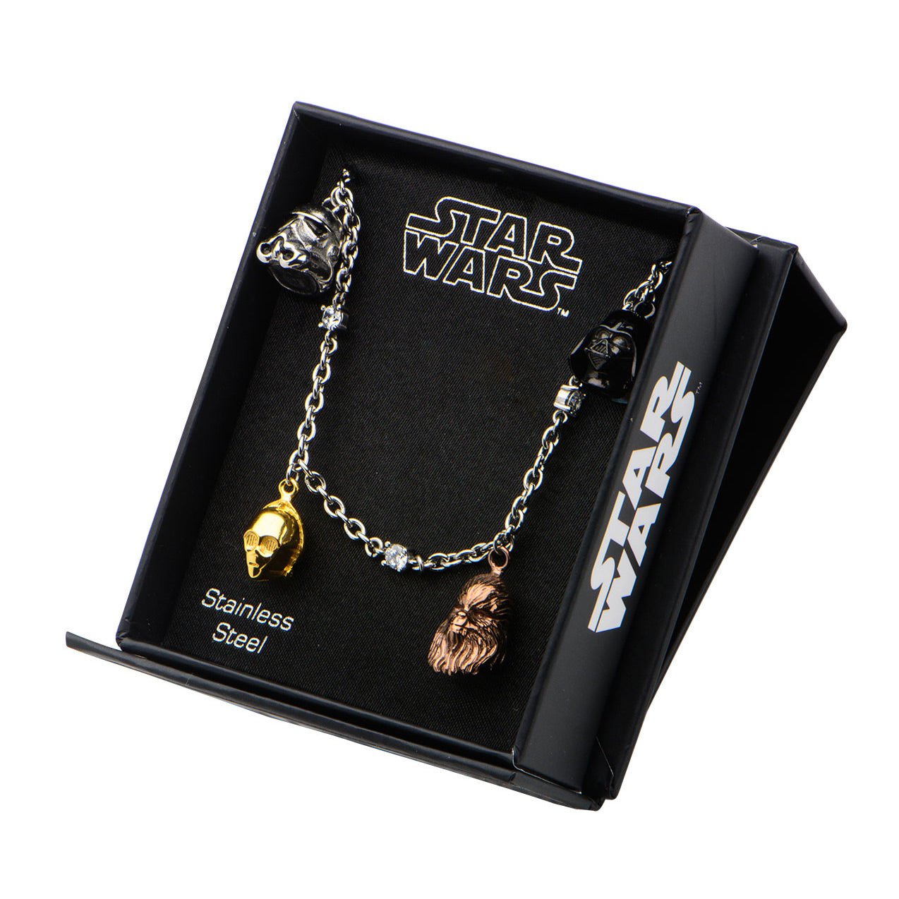 Star Wars Character Heads Charm Bracelet - GeekCore