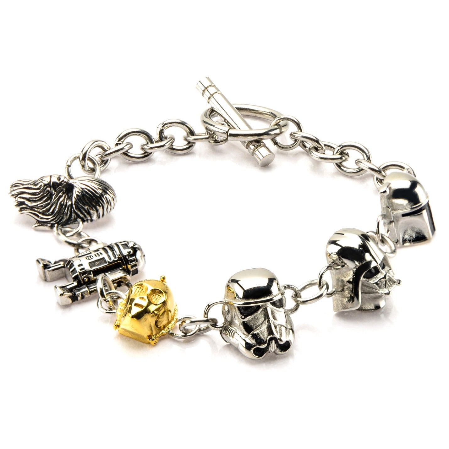 Star Wars Character Heads Toggle Clasp Bracelet - GeekCore