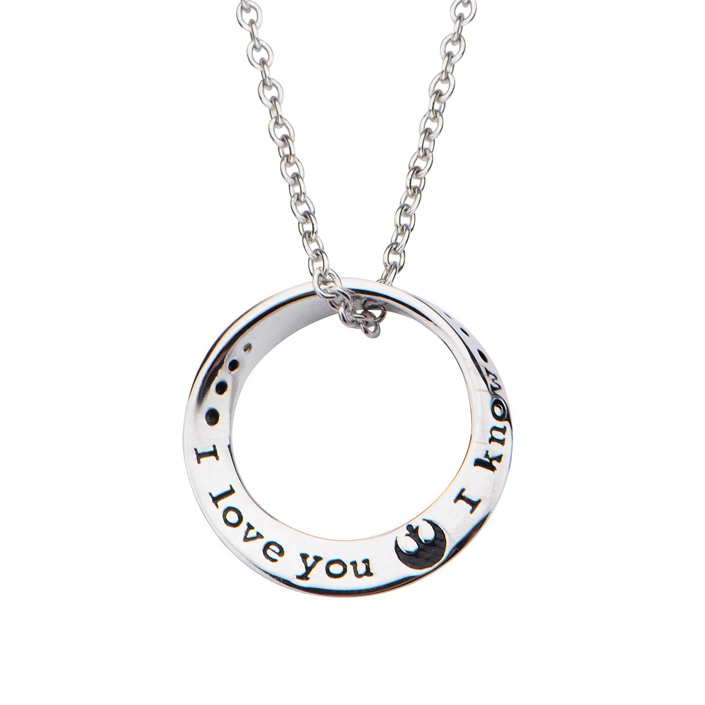 Star Wars I Love You / I Know Sterling Silver Pendant - GeekCore