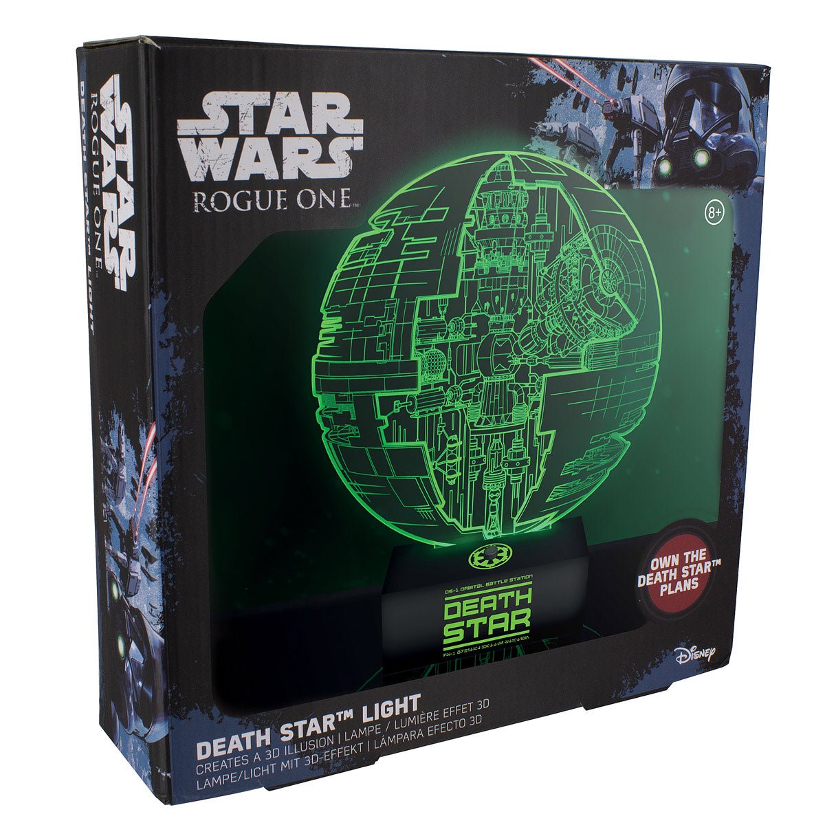 Star Wars Rogue One 3D Death Star Plans Light - GeekCore