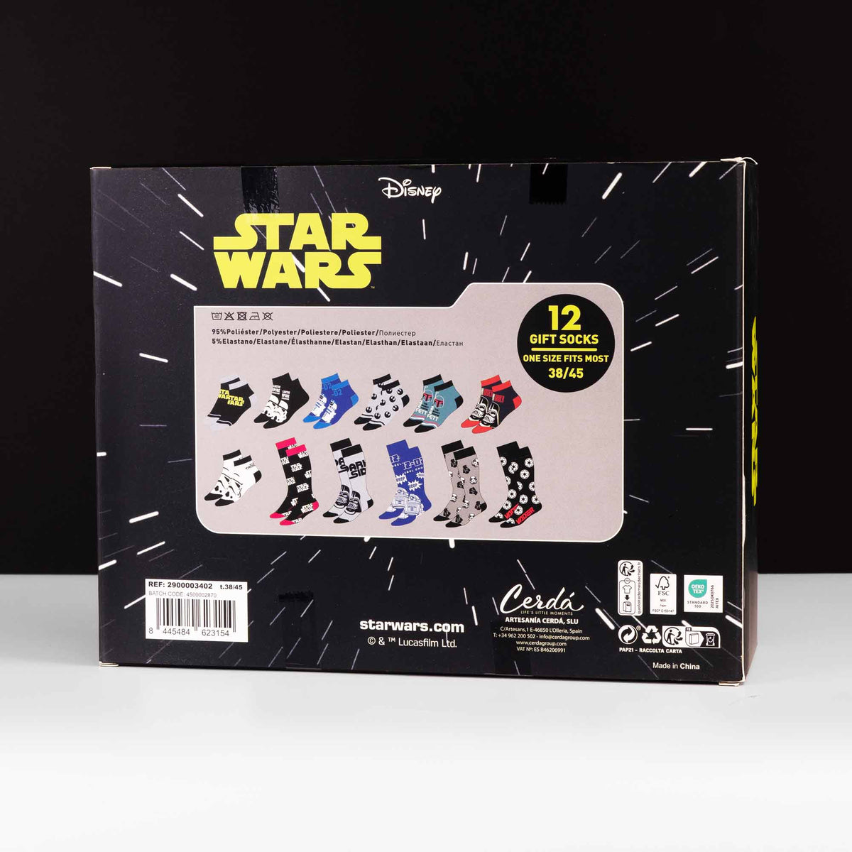 Star Wars Socks 12 Pack Gift Set - GeekCore