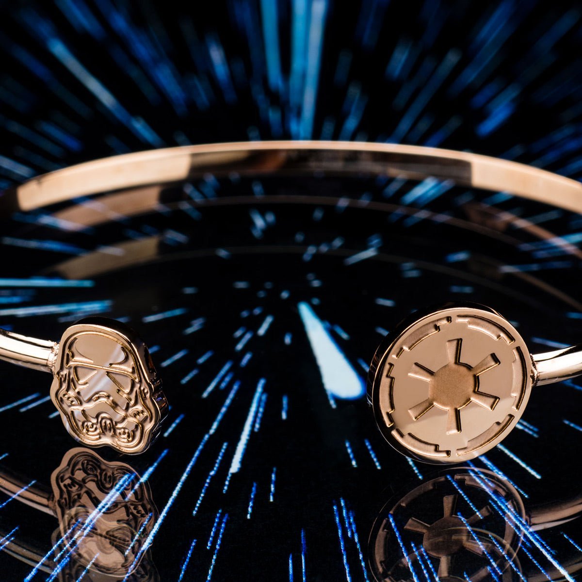 Star Wars Storm Trooper Rose Gold Stainless Steel Bangle - GeekCore