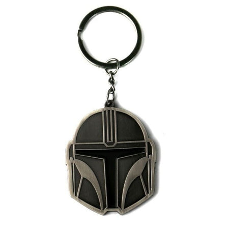 Star Wars The Mandalorian Helmet Metal Keyring - GeekCore