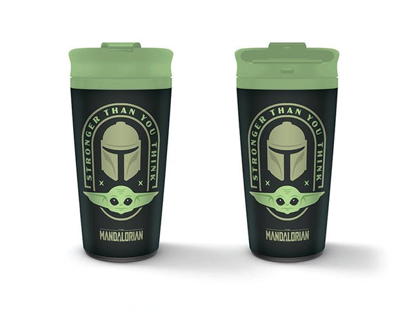 Star Wars The Mandalorian Stronger Than You Think Travel Mug - GeekCore