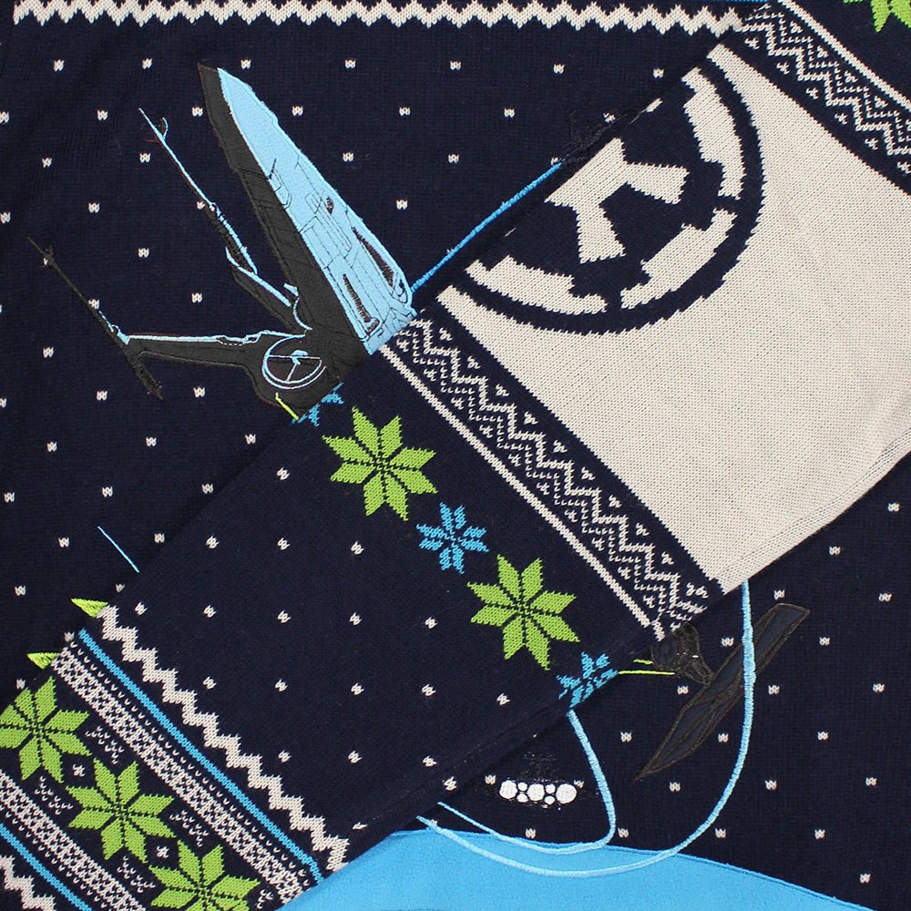 Star Wars X - Wing Chase Knitted Christmas Jumper / Sweater - GeekCore