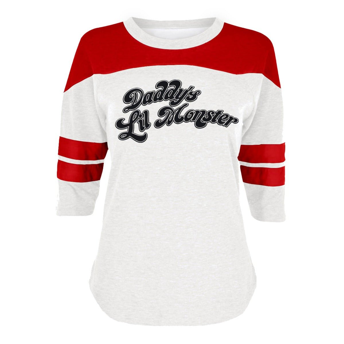 Suicide Squad Harley Quinn Daddy's Lil' Monster Premium Baseball Shirt - GeekCore