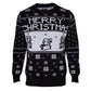 Super Mario Bros 8 - Bit Knitted Christmas Jumper (Black) - GeekCore