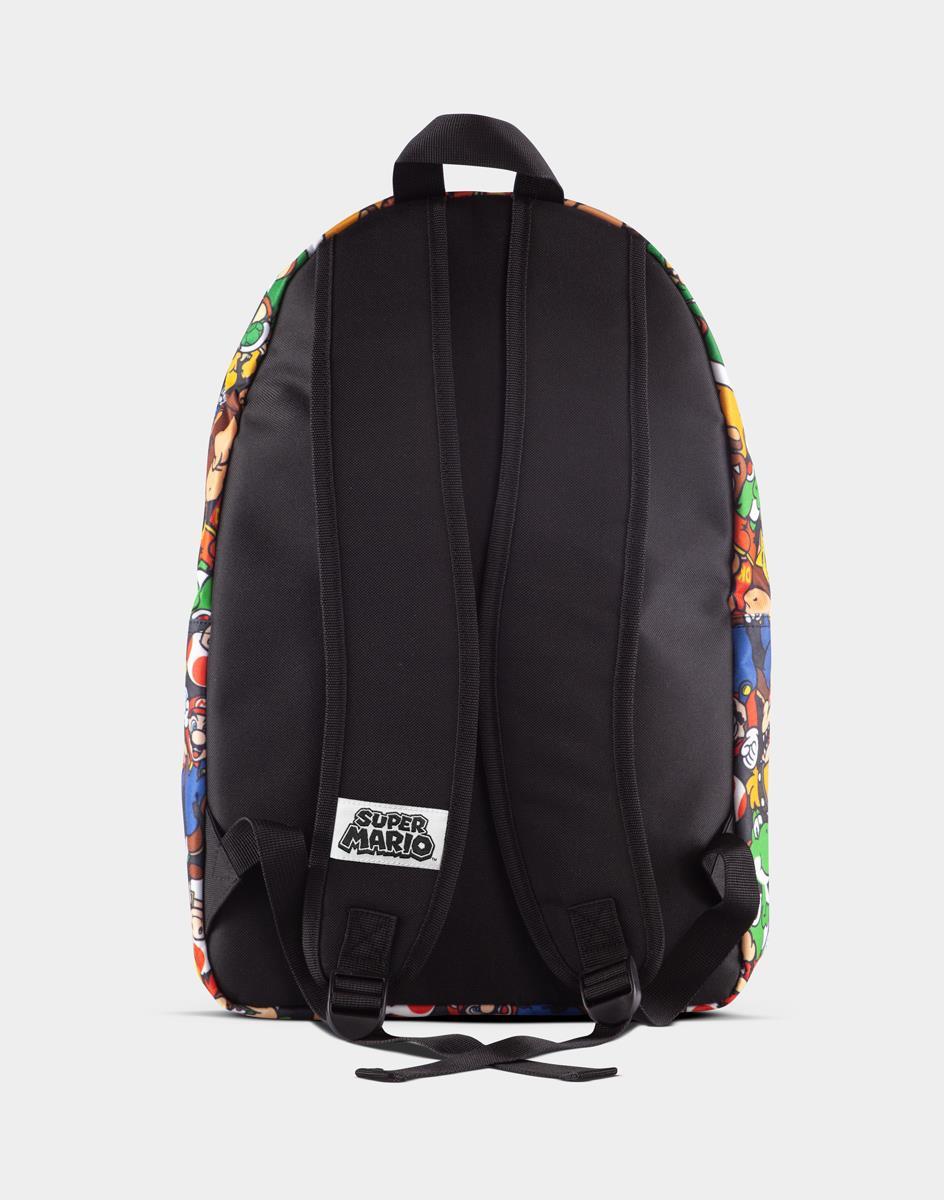 Super Mario Character Print Backpack - GeekCore