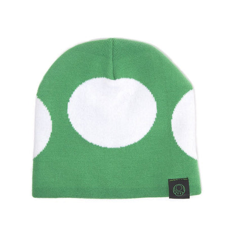 Super Mario Green 1 - UP Mushroom Beanie Hat - GeekCore