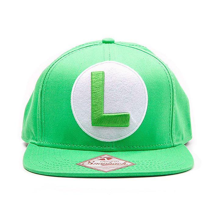Super Mario - Luigi Green Snapback Cap - GeekCore