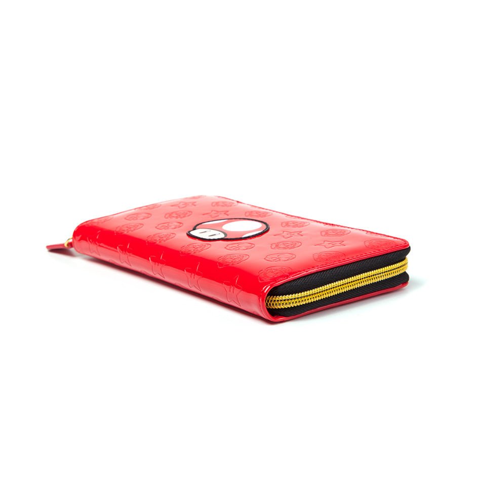Super Mario Mushroom Zip Around Purse - GeekCore