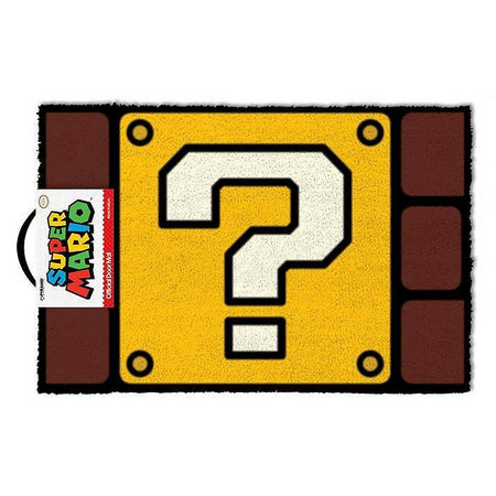 Super Mario Question Block Coir Doormat - GeekCore