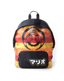 Super Mario Retro Striped Backpack - GeekCore