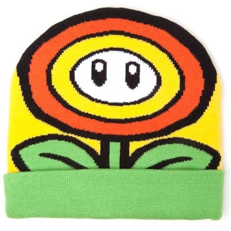 Super Mario Sunflower Beanie Hat - GeekCore