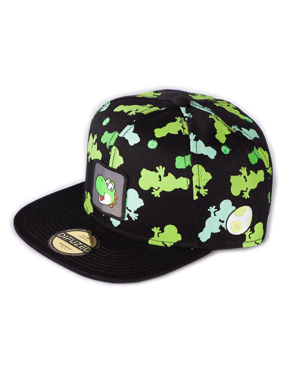 Super Mario Yoshi Silhouette Snapback Cap - GeekCore