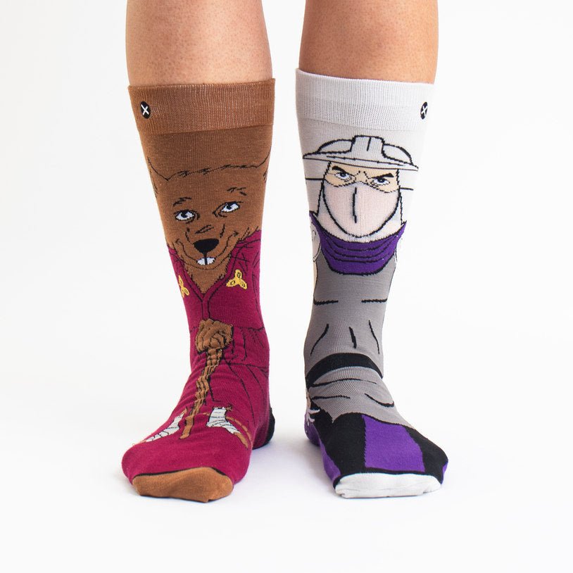 Teenage Mutant Ninja Turtles Oddsox - Shredder and Splinter - GeekCore