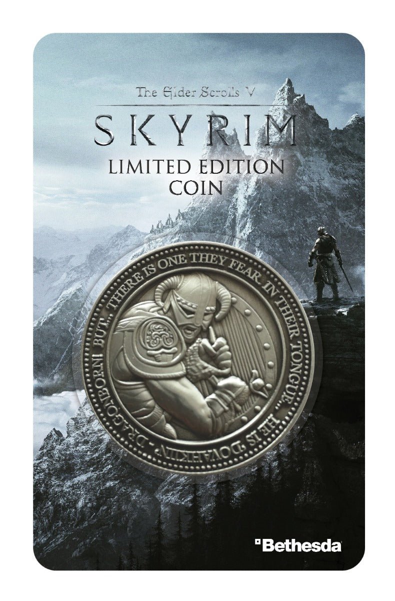 The Elder Scrolls: Skyrim Dragonborn Limited Edition Collectors Coin - GeekCore
