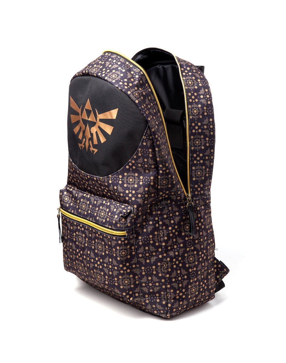 The Legend of Zelda Black and Gold Backpack - GeekCore
