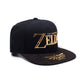 The Legend of Zelda Gold and Black Logo Snapback Cap - GeekCore