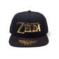 The Legend of Zelda Gold and Black Logo Snapback Cap - GeekCore