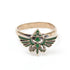 The Legend of Zelda Gold Ring with Green Triforce Logo - GeekCore
