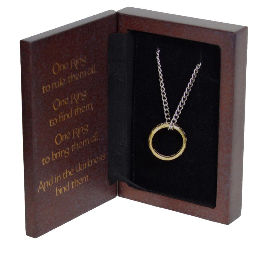The Lord of the Rings Sterling Silver One Ring and Chain - GeekCore