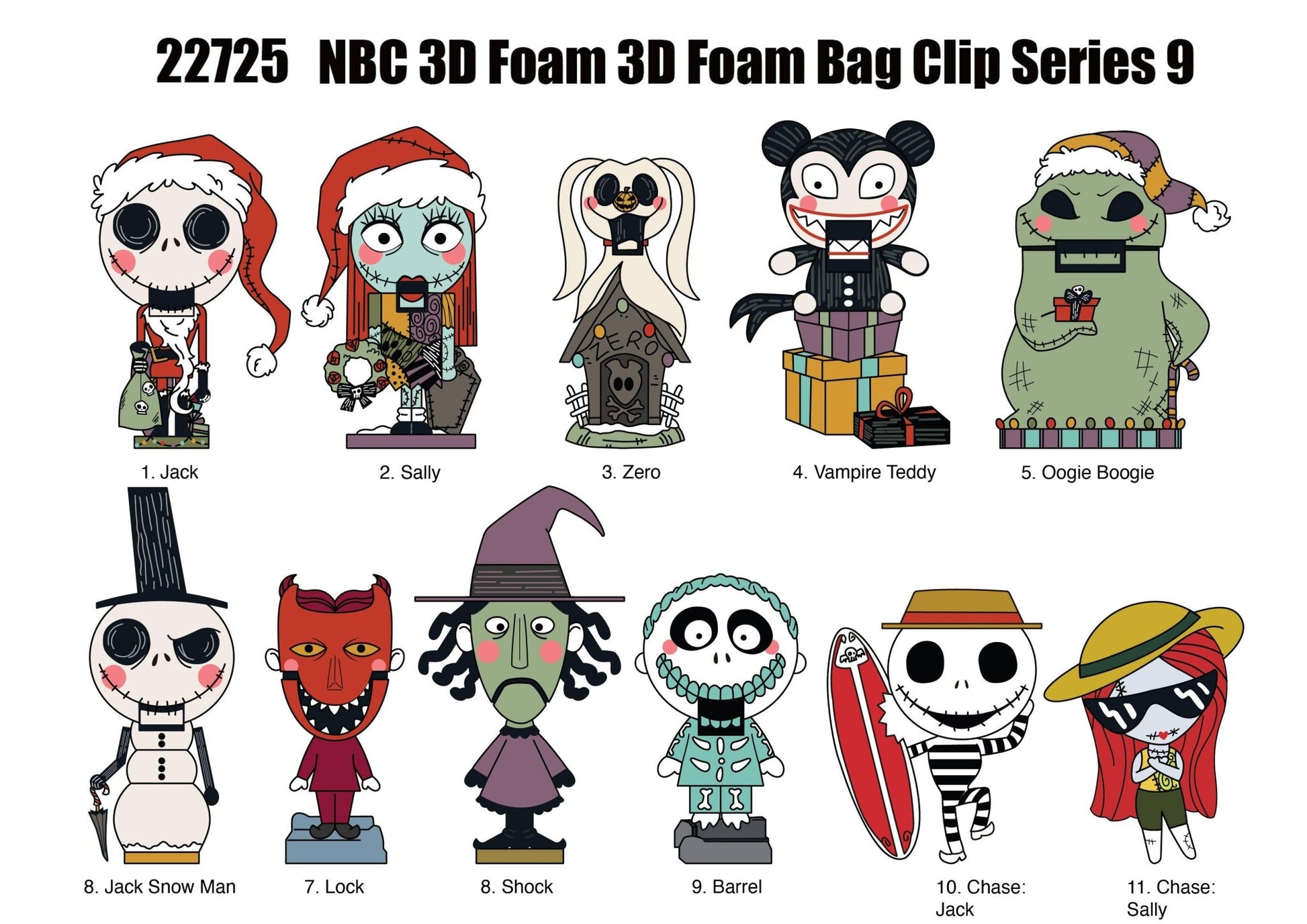 The Nightmare Before Christmas Series 9 Blind Bag Mystery Bag Clip - GeekCore