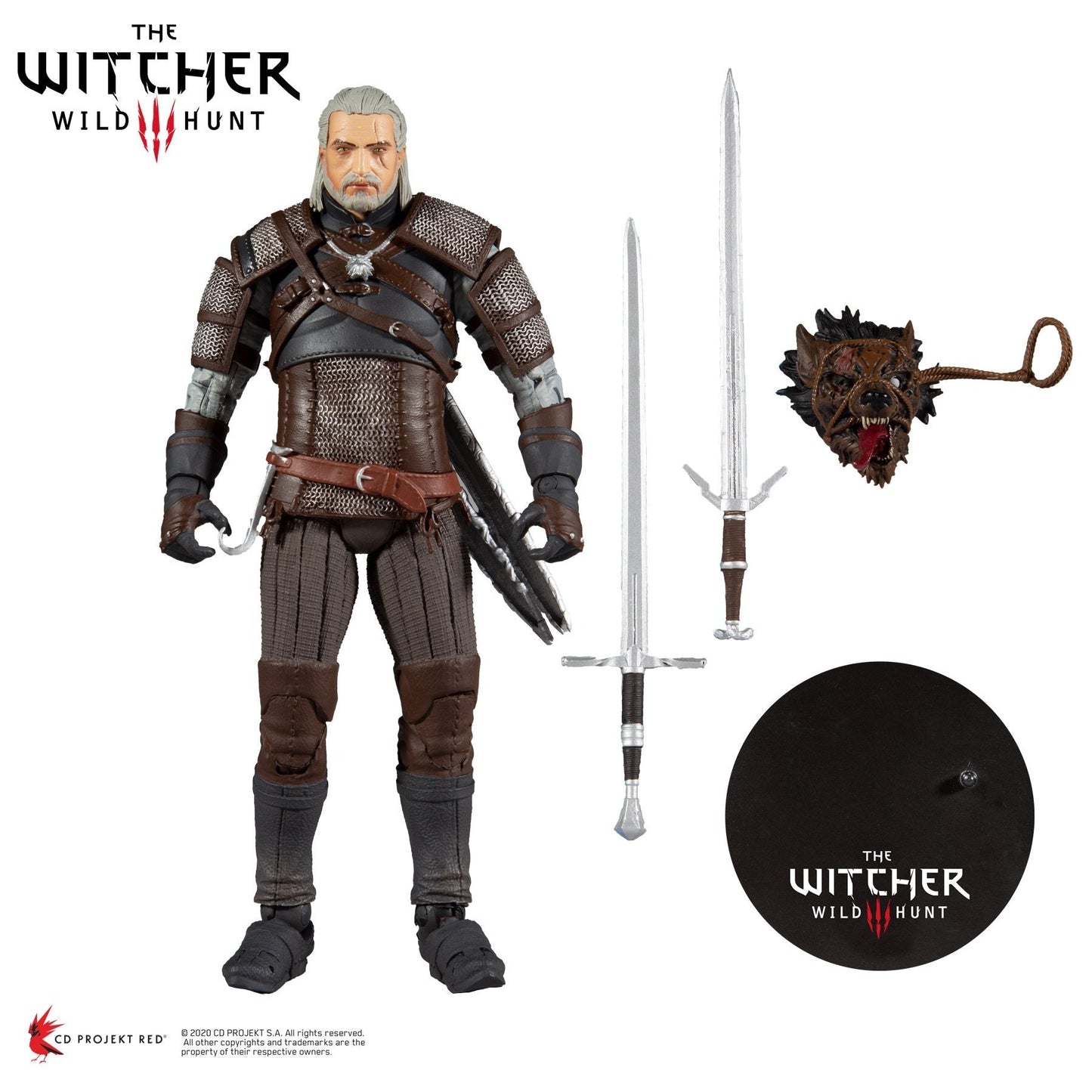 The Witcher Geralt of Rivia 7" Action Figure - GeekCore