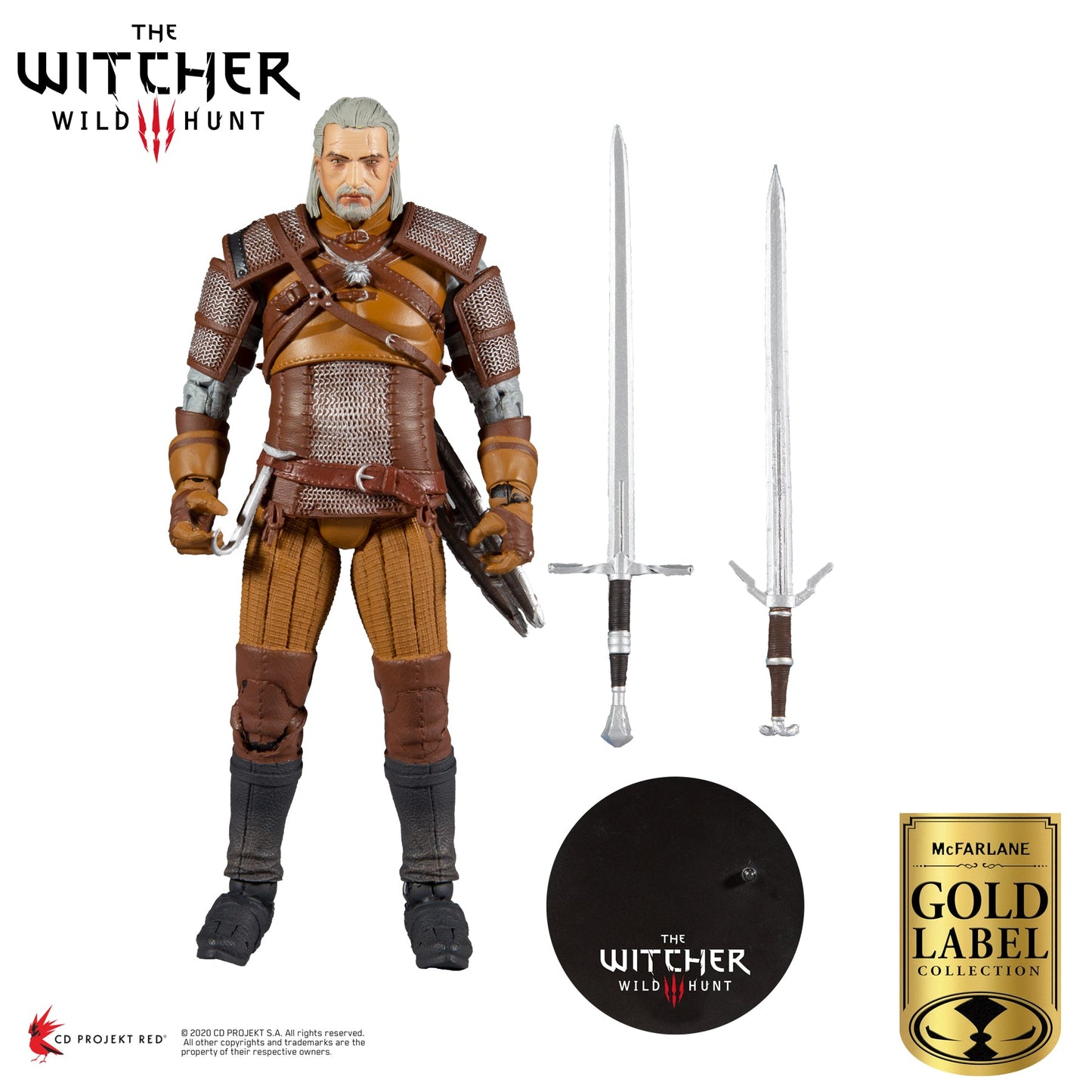 The Witcher Geralt of Rivia Gold Label Series 7" Action Figure - GeekCore