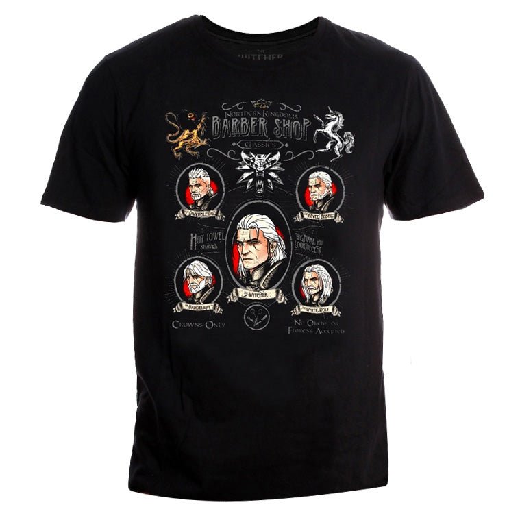 The Witcher Shave and a Haircut T - Shirt - GeekCore