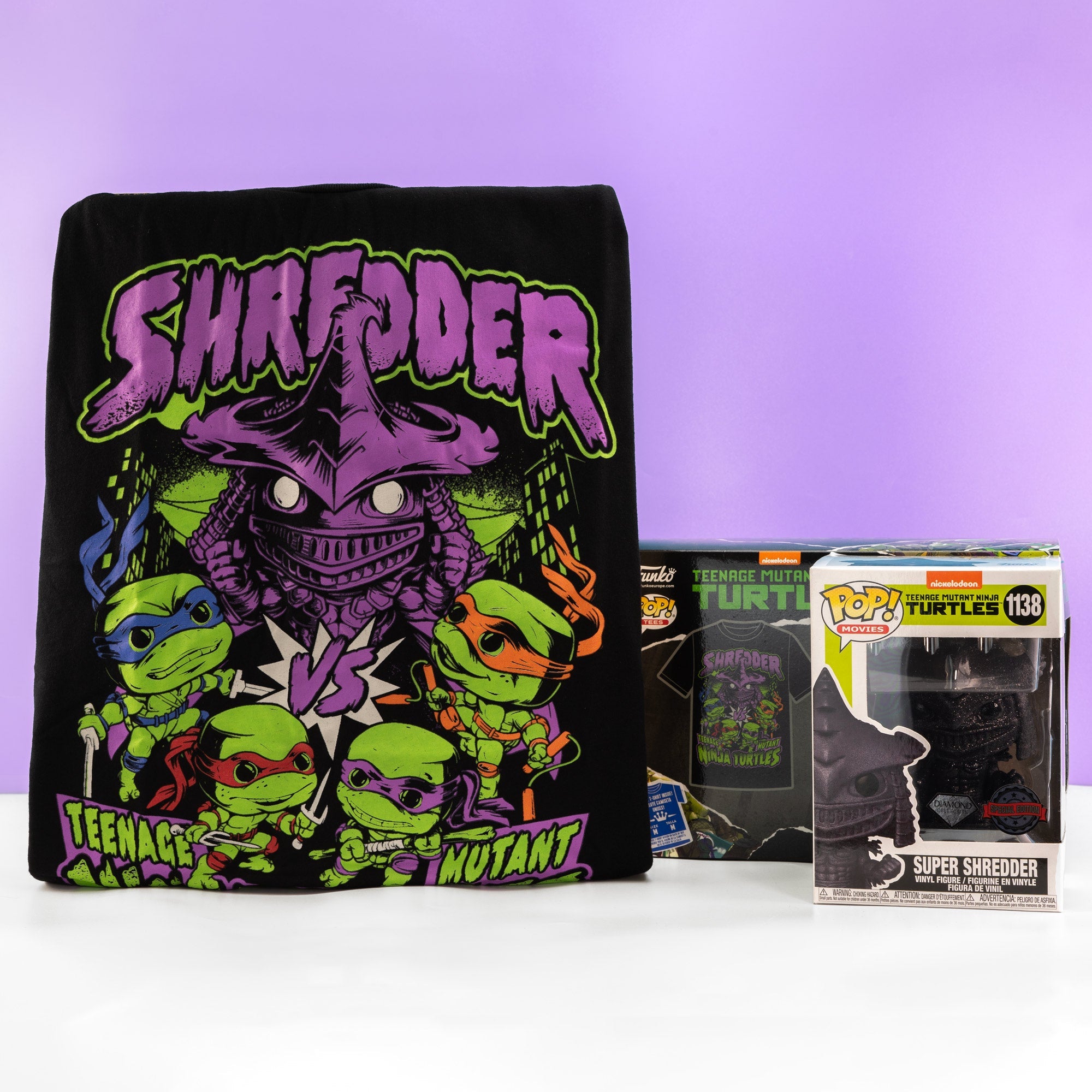 TMNT Shredder Pop! Vinyl and Tee Set - GeekCore