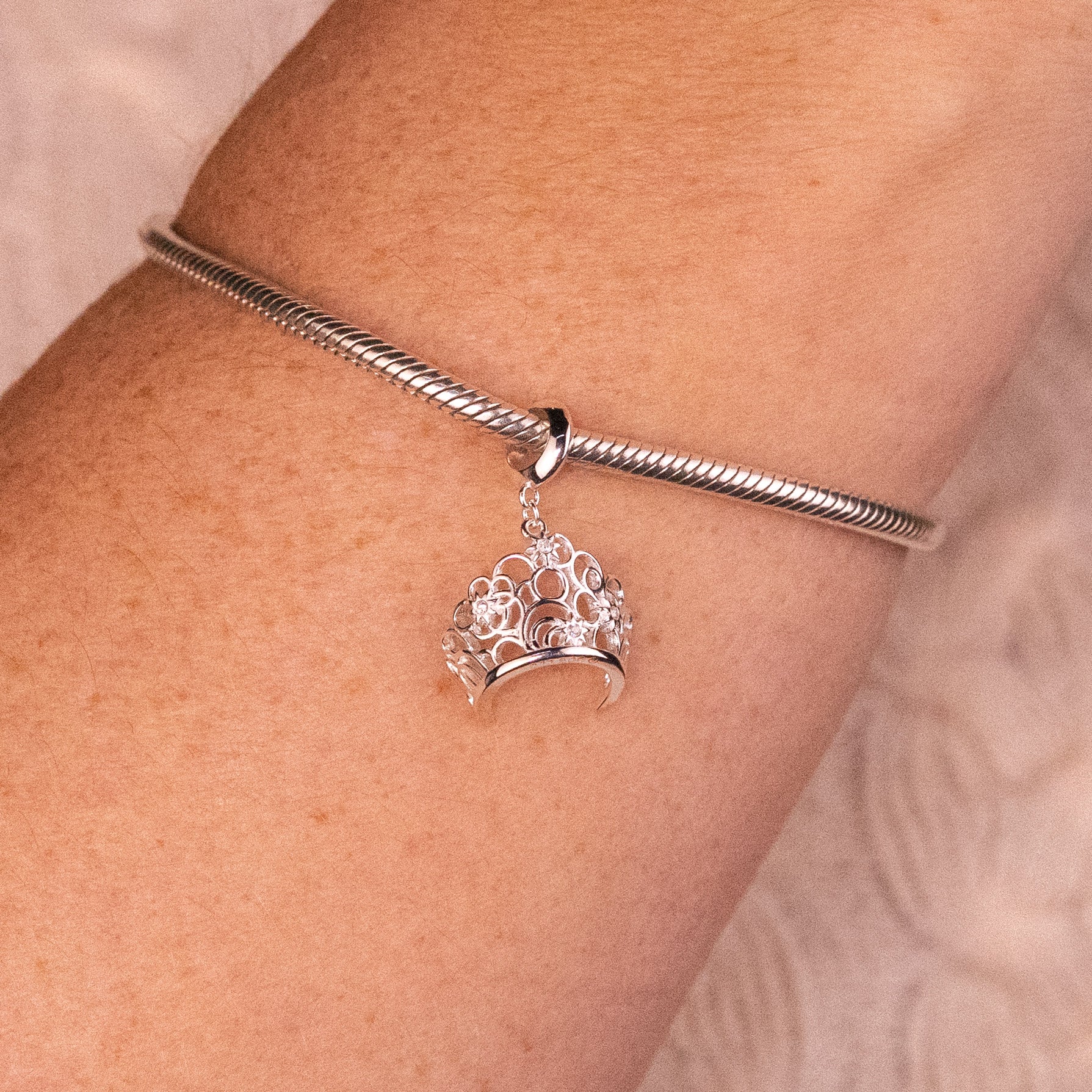 Wicked: For Good Glinda's Tiara Sterling Silver Slider Charm - GeekCore