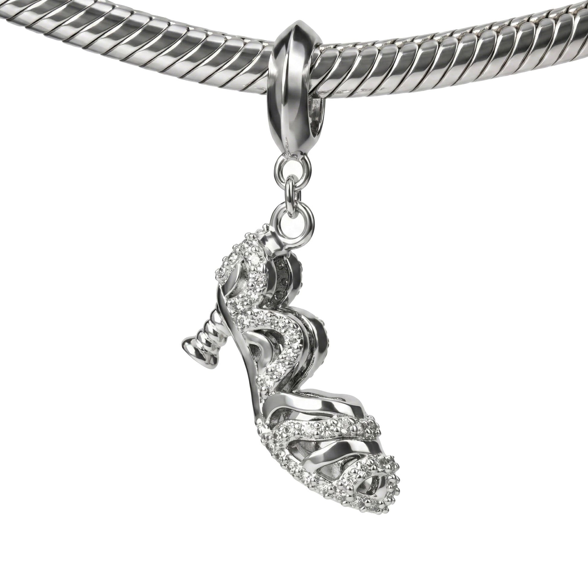 Wicked: For Good Nessarose's Silver Shoe Sterling Silver Slider Charm - GeekCore