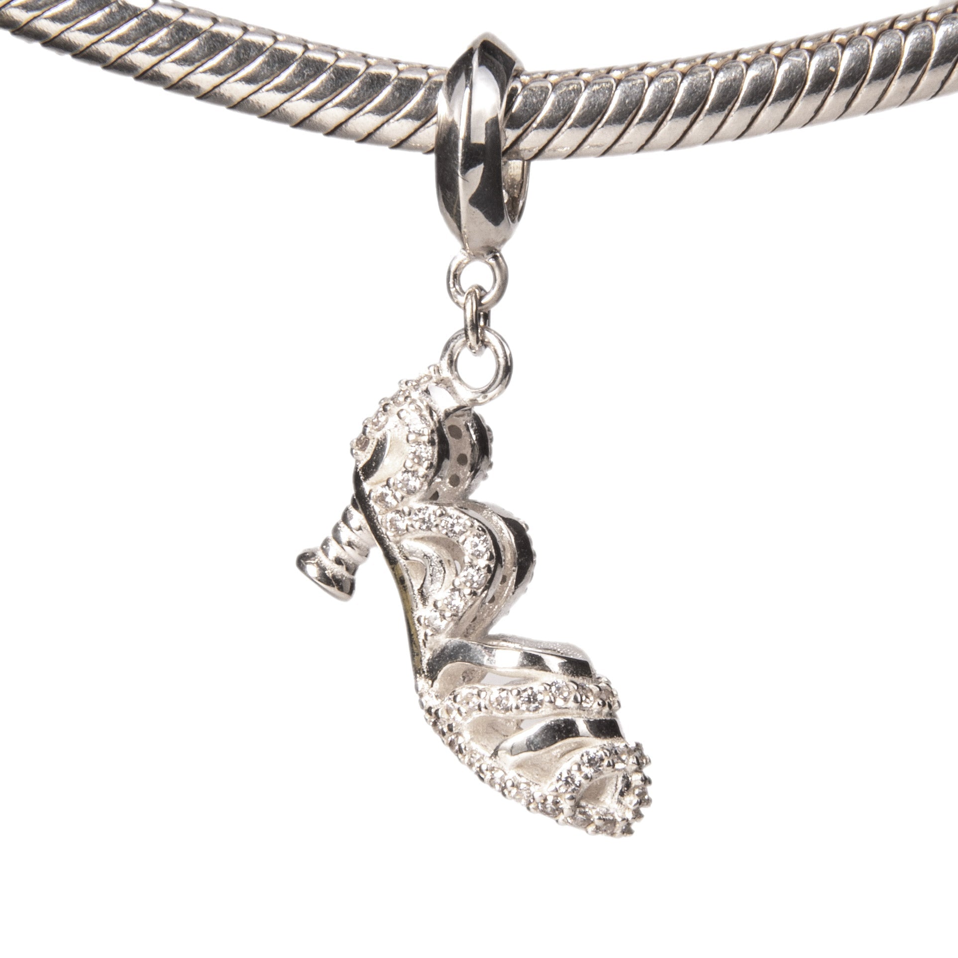Wicked: For Good Nessarose's Silver Shoe Sterling Silver Slider Charm - GeekCore