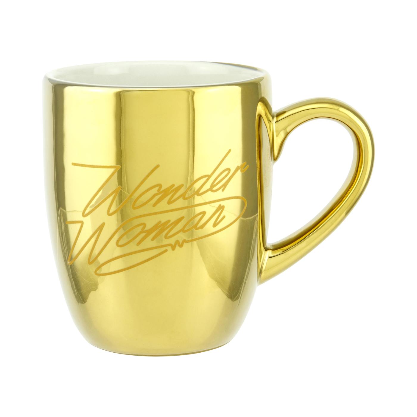 Wonder Woman 1984 Gold Chrome Mug - GeekCore