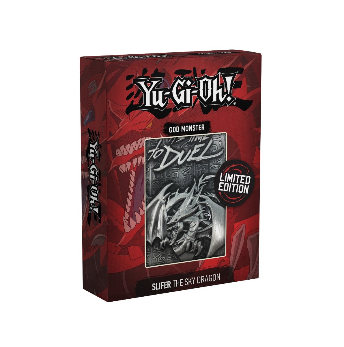 Yu - Gi - Oh! Limited Edition God Monster Metal Card - Slifer the Sky Dragon - GeekCore